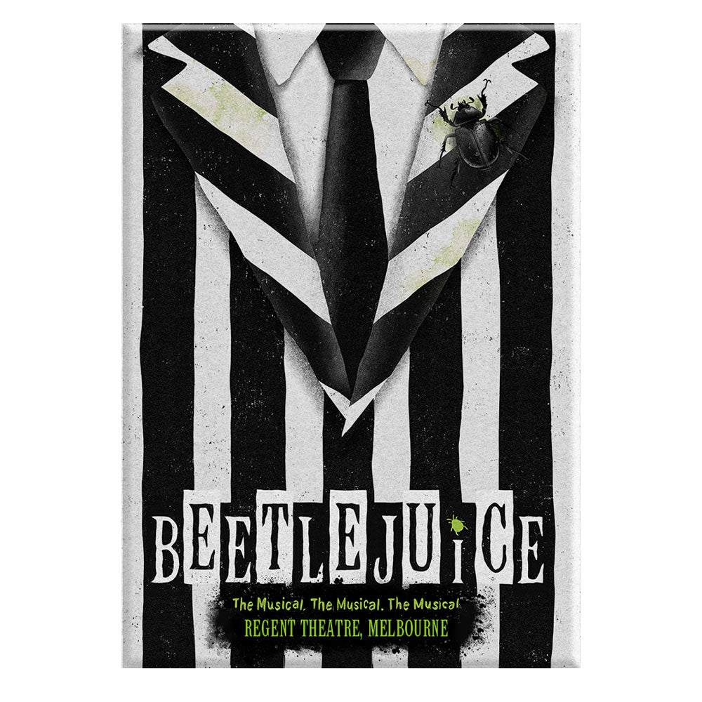 Beetlejuice Melbourne Logo Magnet