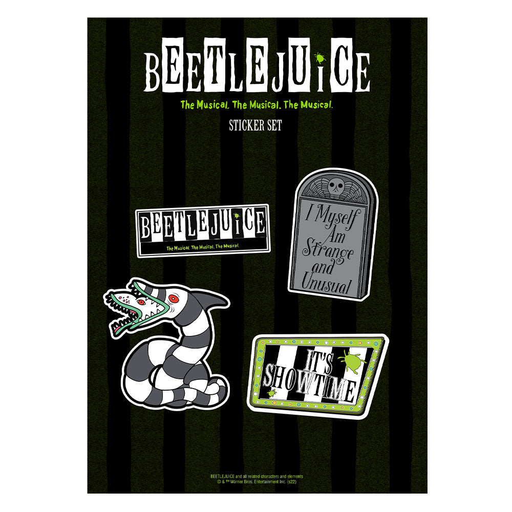 Beetlejuice Sticker Set