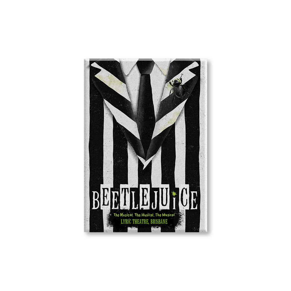 Beetlejuice Brisbane Logo Magnet